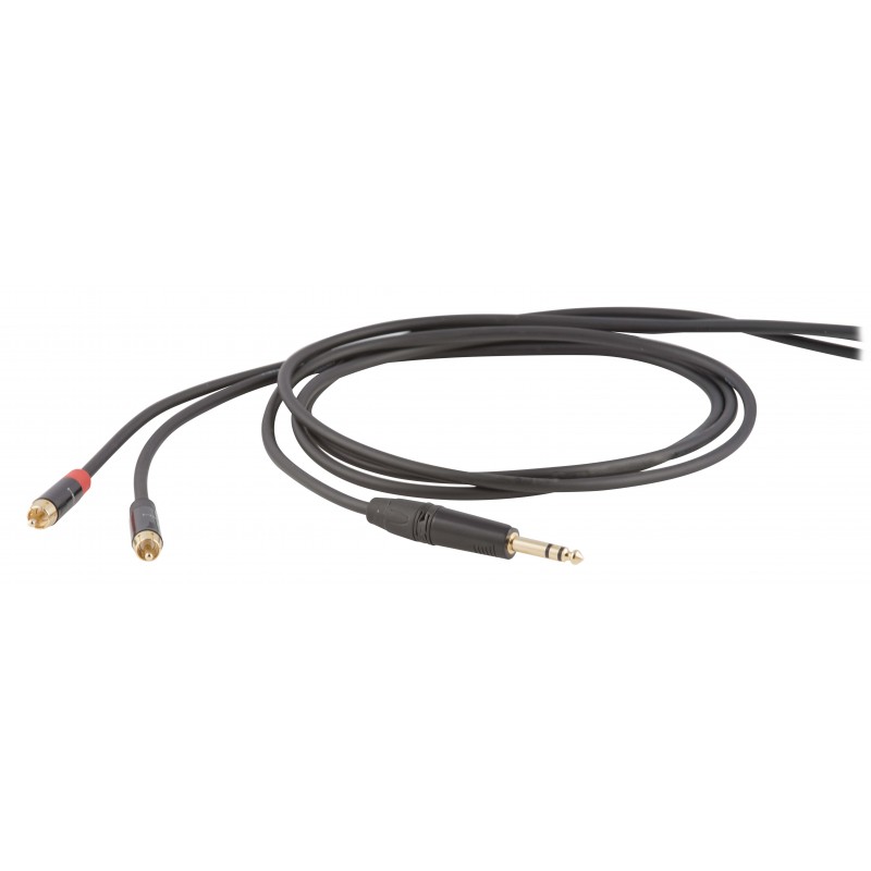 DIE HARD DHS530LU3 ONEHERO Series kabel audio Jack 6.3 stereo - 2x RCA 3m